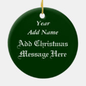  zilver Bells keramisch kerstversiering Ornament (Achterkant)