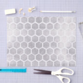 Zilver, bijenkuspatroon, modern, trendy, patroon, tissuepapier (Craft)