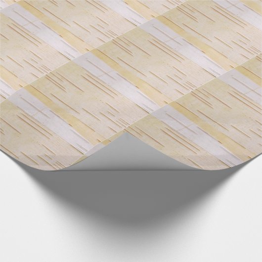Zilver Birch Bark Wrapping Paper Cadeaupapier (Hoek)