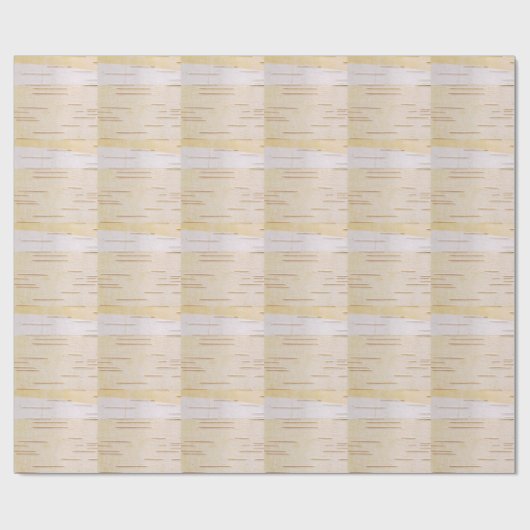 Zilver Birch Bark Wrapping Paper Cadeaupapier (Vlak)