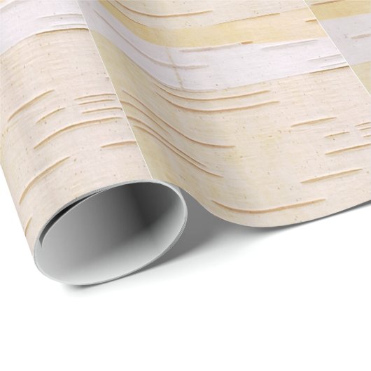 Zilver Birch Bark Wrapping Paper Cadeaupapier (Rol Hoek)