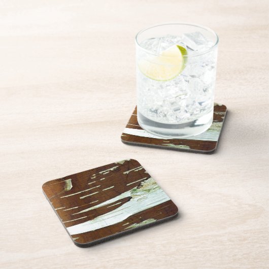 Zilver Birch Natural Tree Bark Bier Onderzetter (Rechterzijde)