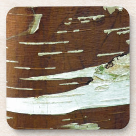 Zilver Birch Natural Tree Bark Bier Onderzetter