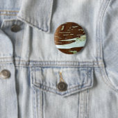 Zilver Birch Natural Tree Bark Ronde Button 5,7 Cm (In situ)