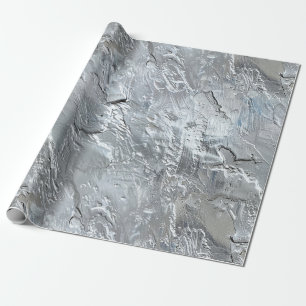 Zilver Blauw Cadeaupapier