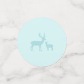 Zilver & Blauw Winter Wonderland Boy 1e verjaardag Confetti (Kleine voorkant)