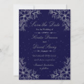 Zilver Bloemen Bruiloft Uitnodiging (Voorkant)