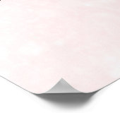 Zilver & Blush Glitter Welkom op Onze Bruiloft Bor Poster (Hoek)