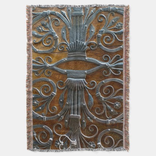 Zilver bruine houtsluiende deur deken (Voorkant Verticaal)