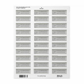 Zilver Champagne Bruisend Cheers Chic Retouradres Etiket (Full Sheet)