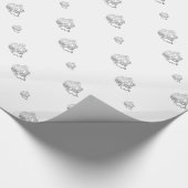 Zilver Christelijk weddenschap Cadeaupapier (Hoek)