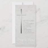 Zilver Christelijke kruissympathie bedankt (Voorkant)