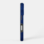 Zilver Chrome Geometrisch Hert Blauwe Python iPhon iPhone 16 Hoesje (Rechterkant)