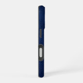 Zilver Chrome Geometrisch Paard Blauw Python iPhon iPhone 16 Hoesje (Rechterkant)
