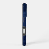 Zilver Chrome Geometrische Adelaar Blauwe Python i iPhone 16 Hoesje (Rechterkant)