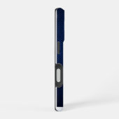 Zilver Chrome Geometrische Beer Blauwe Python iPho iPhone 16 Hoesje (Rechterkant)