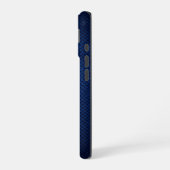 Zilver Chrome Geometrische Cobra Blauwe Python iPh iPhone 16 Hoesje (Linkerkant)