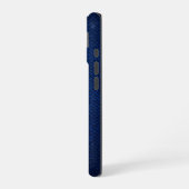 Zilver Chrome Geometrische Leeuw Blauwe Python iPh iPhone 16 Hoesje (Linkerkant)