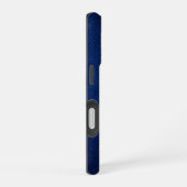 Zilver Chrome Geometrische Lynx Blauwe Python iPho iPhone 16 Hoesje (Rechterkant)