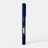 Zilver Chrome Geometrische Panter Blauwe Python iP iPhone 16 Hoesje (Rechterkant)