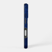 Zilver Chrome Geometrische Ram Blauwe Python iPhon iPhone 16 Hoesje (Rechterkant)