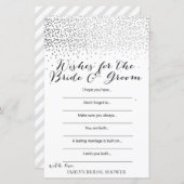 Zilver Confetti Vrijgezellenfeest Game PRINED (Voorkant / Achterkant)