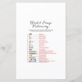 Zilver Confetti Vrijgezellenfeest Game PRINED (Achterkant)