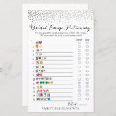 Zilver Confetti Vrijgezellenfeest Game PRINED (Voorkant / Achterkant)