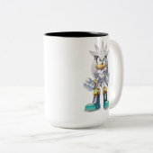 Zilver de egel tweekleurige koffiemok (Voorkant rechts)