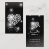 Zilver Diamonds voor juwelen Visitekaartje (Voorkant / Achterkant)