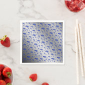 zilver, dolfijn, vis, natuur, aquatisch, design; servet (Insitu)