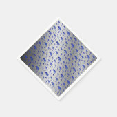 zilver, dolfijn, vis, natuur, aquatisch, design; servet (Hoek)