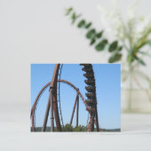 Zilver Dollar City Wild Fire Ride Briefkaart (Staand voorkant)