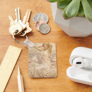 Zilver door Albert Joseph Moore, Victoriaanse fijn Sleutelhanger