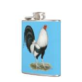 Zilver Duckwing Gamecock Heupfles (Links)
