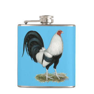 Zilver Duckwing Gamecock Heupfles