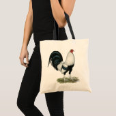 Zilver eendvleugelhaan tote bag (Voorkant (product))