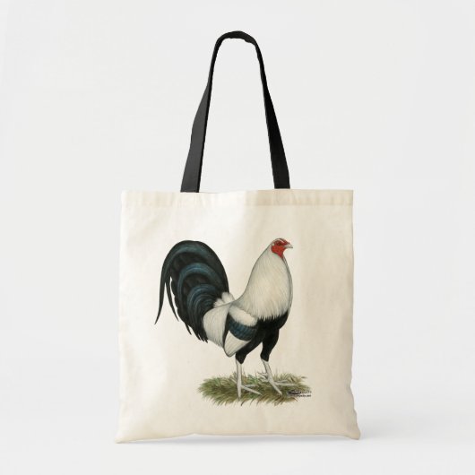 Zilver eendvleugelhaan tote bag (Voorkant)