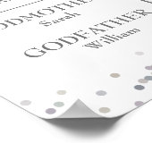 Zilver Eerste Communie Leuke Feiten Fototeken Poster (Hoek)