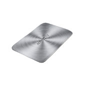 Zilver elegant modern badmat (Gekanteld)