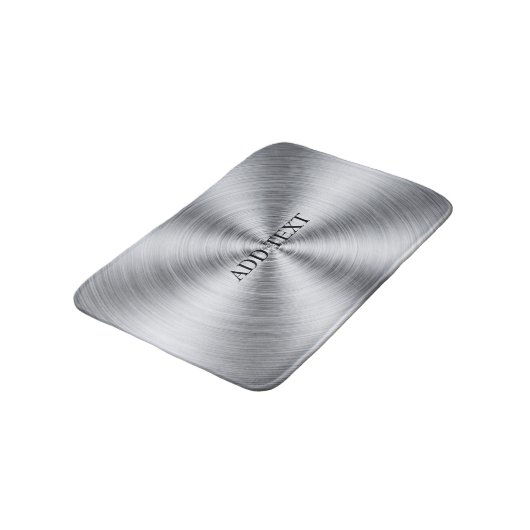 Zilver elegant modern badmat (Gekanteld)