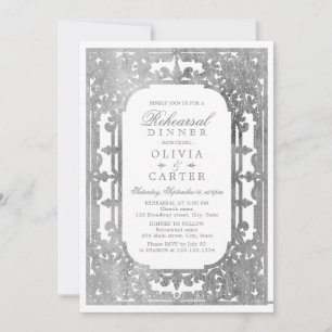 Zilver elegant   repetitief diner kaart