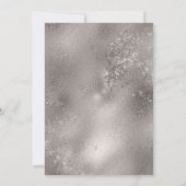 Zilver & elke kleur achtergrond rustieke geruite b kaart (Achterkant)