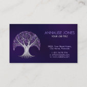 Zilver- en Amethystboom - Yggdrasil Visitekaartje (Achterkant)