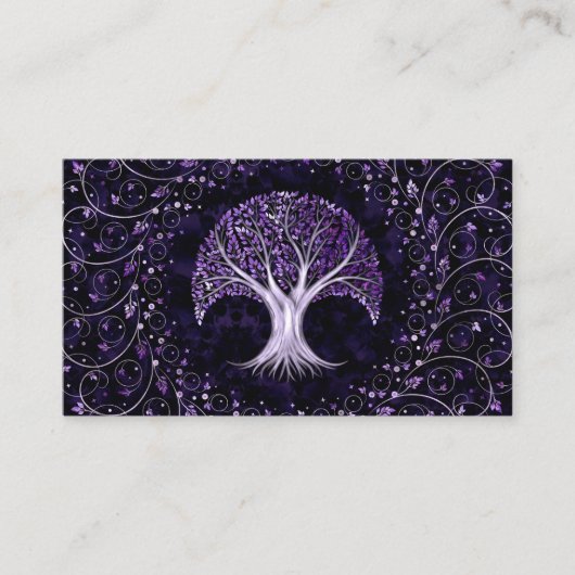Zilver- en Amethystboom - Yggdrasil Visitekaartje (Voorkant)