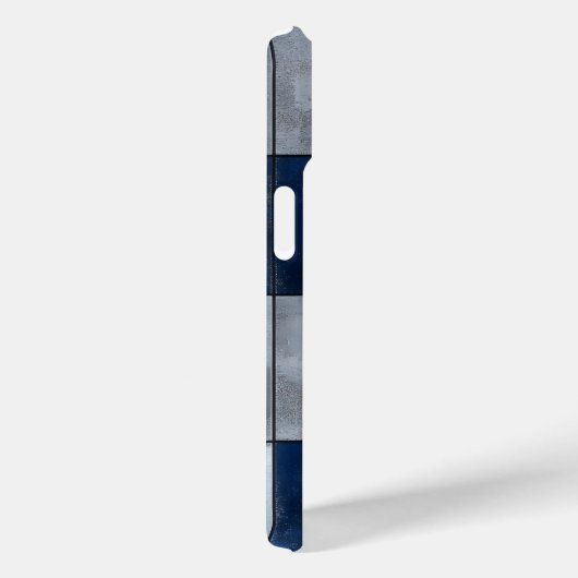 Zilver en blauw patroon Case-Mate iPhone case (Achterkant / Rechts)