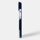 Zilver en blauw patroon Case-Mate iPhone case (Achterkant / Links)