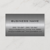 Zilver en blauw Roestvrij staal Visitekaartje (Achterkant)