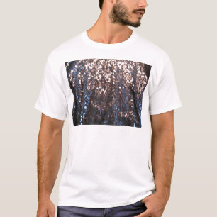 Zilver en blauwe sparken t-shirt
