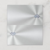  Zilver- en diamantkaarten Plaatskaartje (Buitenkant ongevouwen)